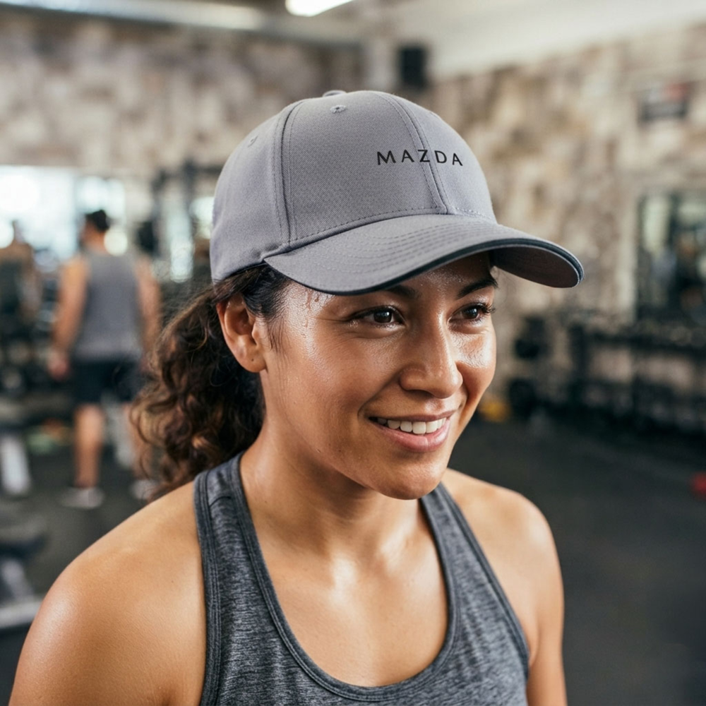 Gorra — Sarga de algodón cepillado de alta resistencia (Carbón) | Mazda