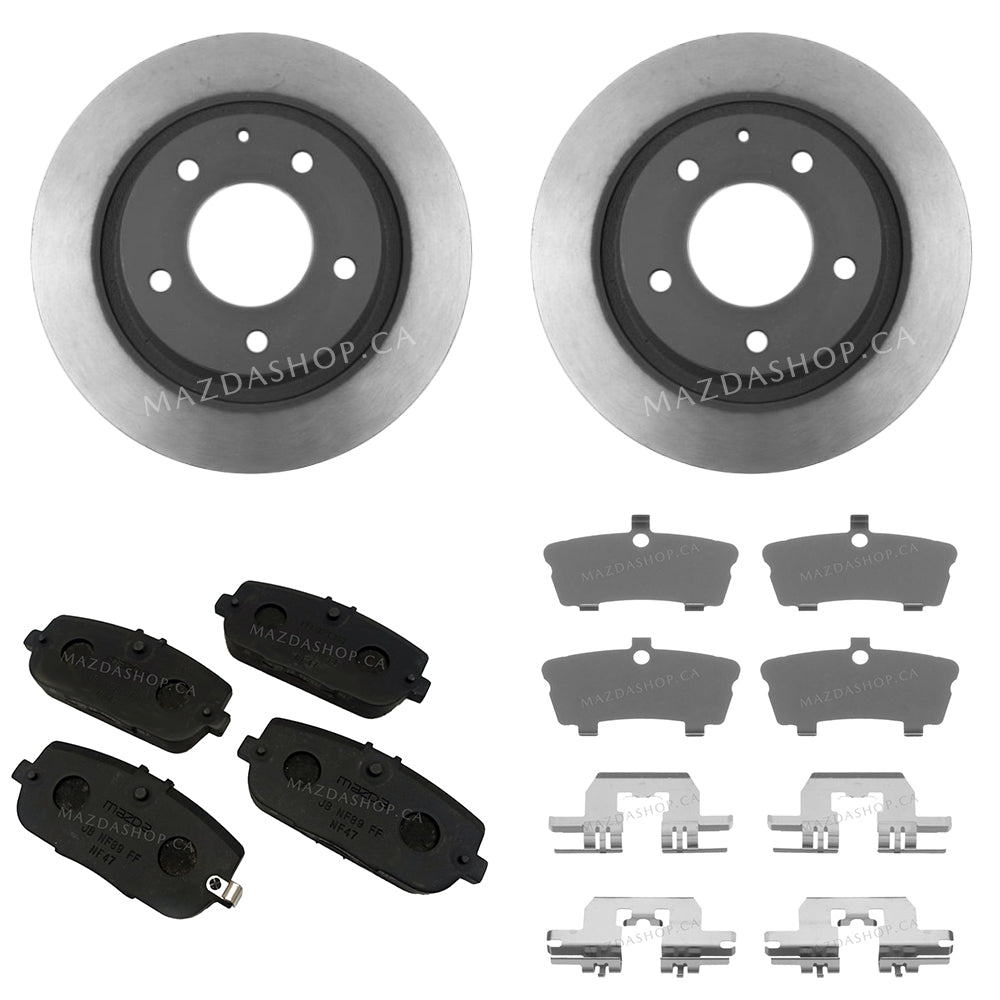 Brake Package, Rear: Pads, Rotors & Attachment Kit | Mazda MX-5 (2006-2015)