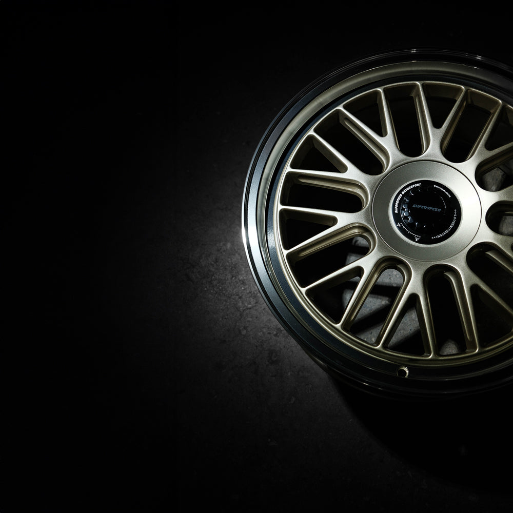 Car wheel rim with a dark background
