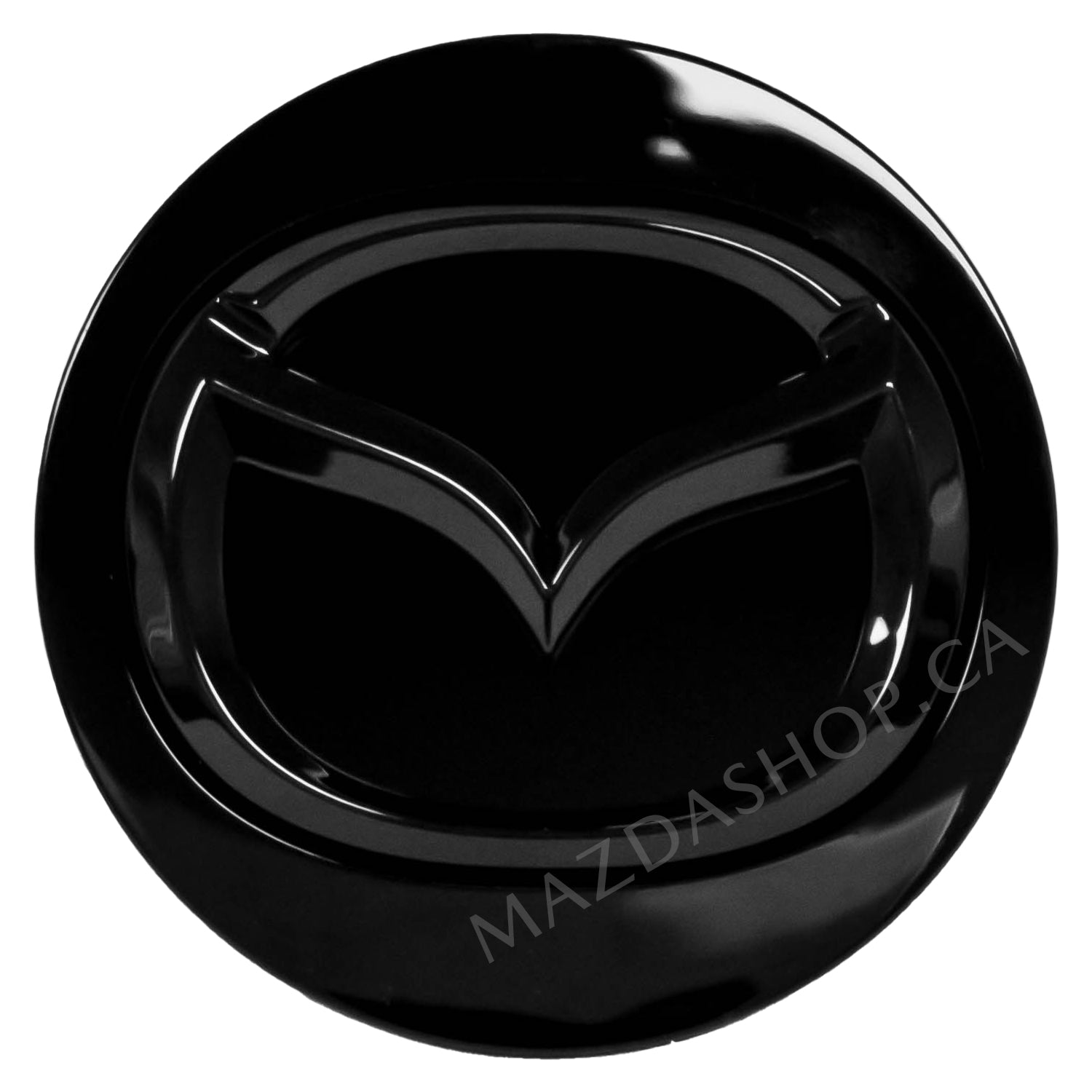 Tapa central — Negro brillante, emblema negro | Mazda (VH40-37-190)