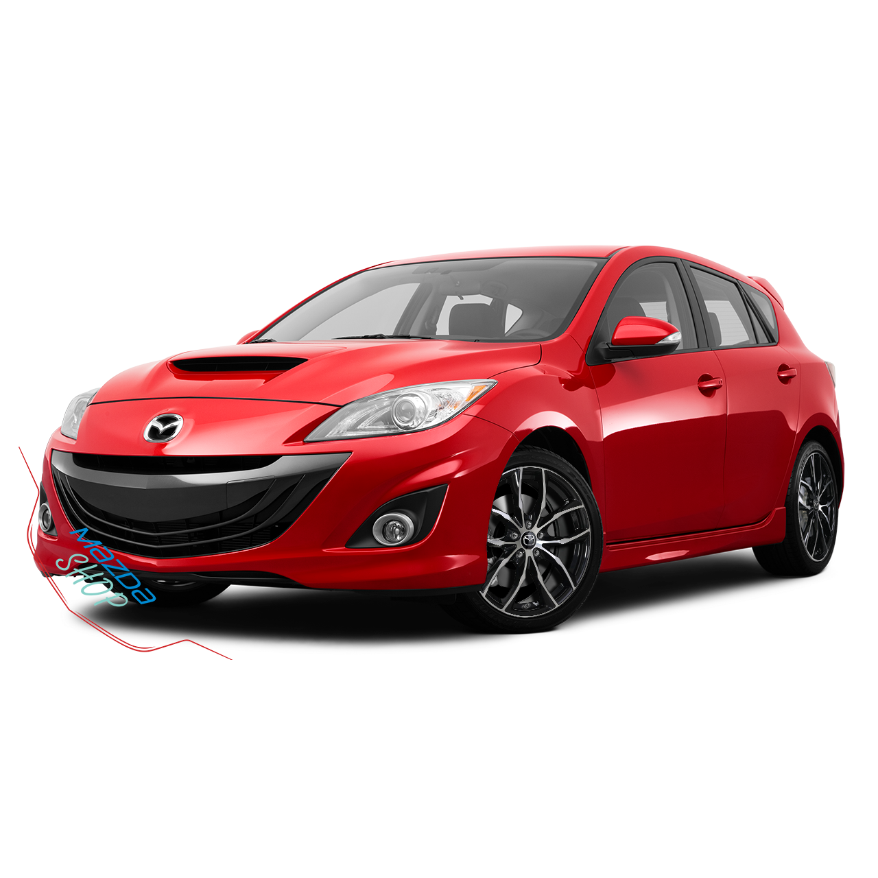 Mazda M011 Alloy Wheel (Gloss Black & Machined Face) - 18"