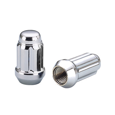 Wheel Nut Set (20+1 pcs) — 6-Spline in Chrome (19/21mm) | Dialyn