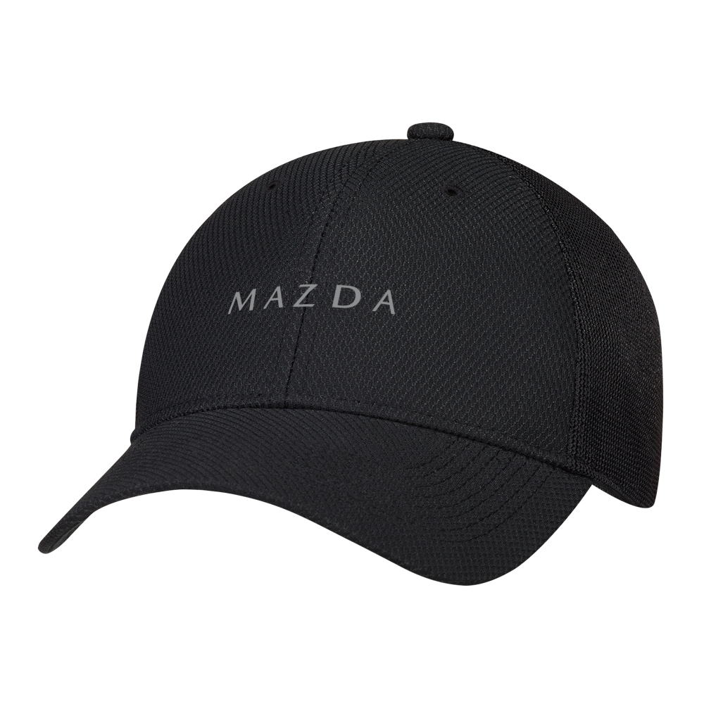 Gorra — Malla deportiva de diamante (negra) | Mazda