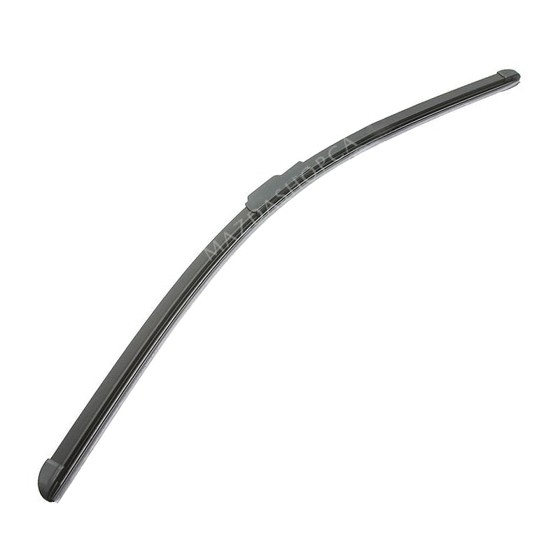 Car windshield wiper blade on a white background