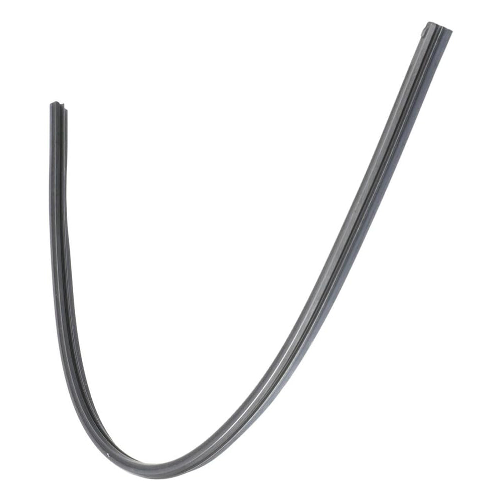 Black car wiper blade on a white background