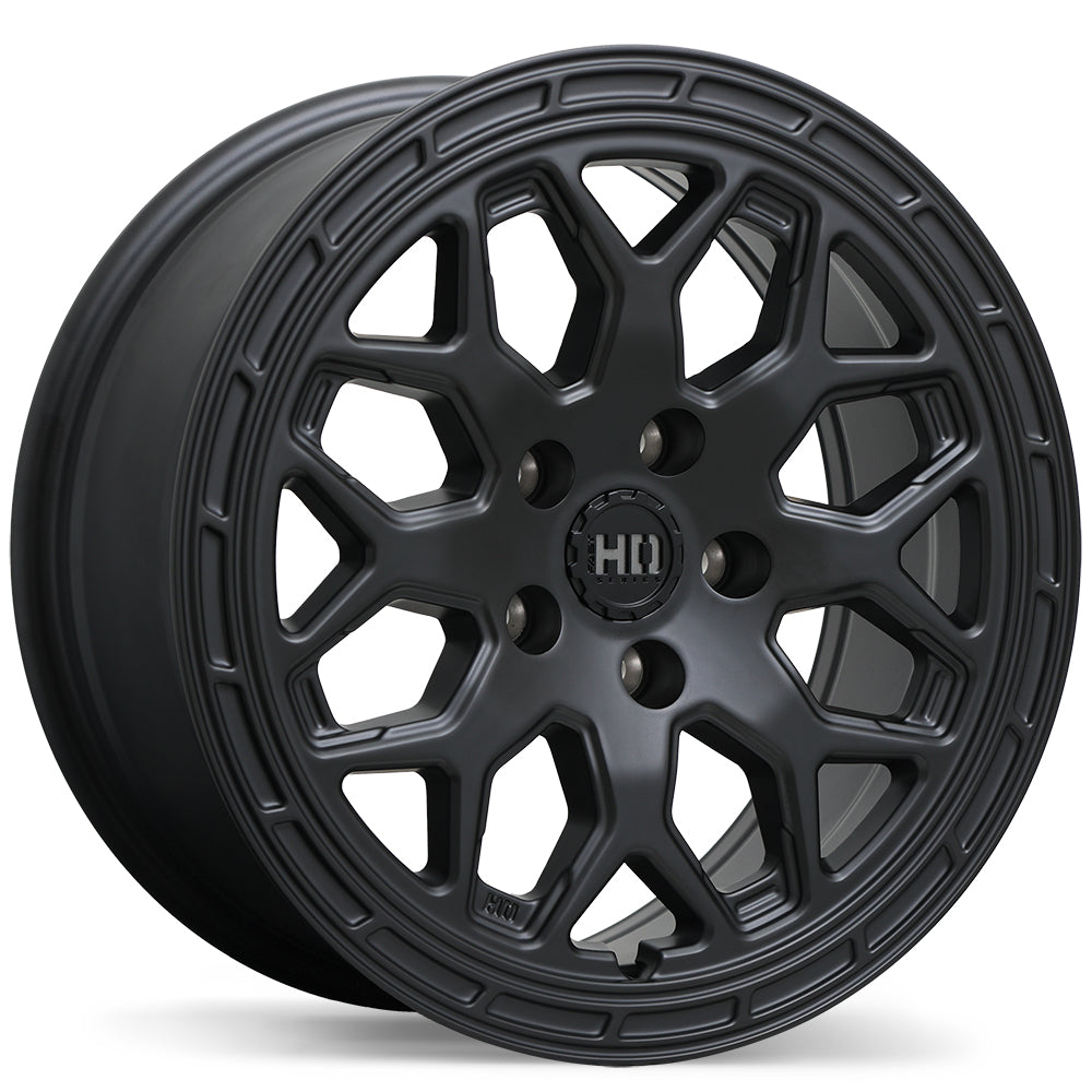 Llantas de aleación Fast Wheels TEMPEST (negro satinado) — 16", 17", 18", 19", 20" 