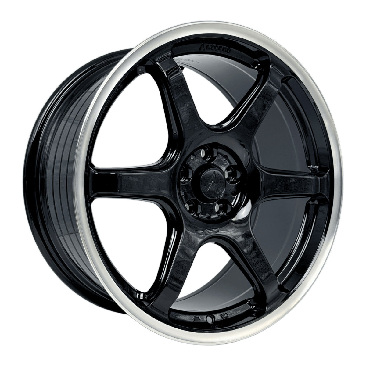 ASCEND FR04 AKINA in Gloss Black Machined Edge