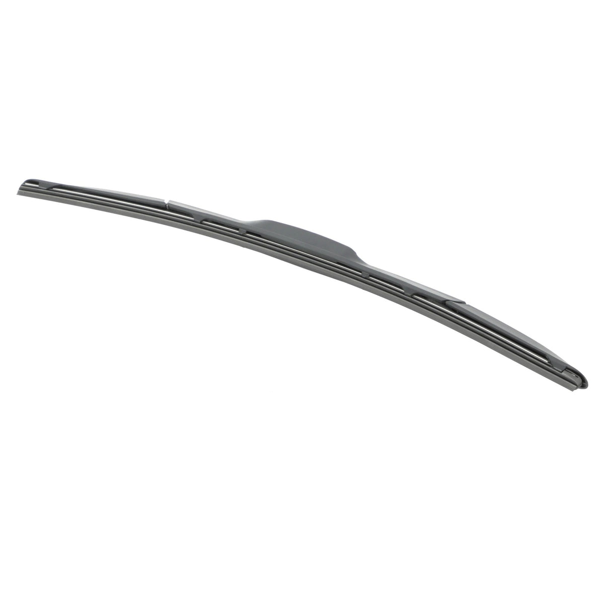 Car windshield wiper blade on a white background