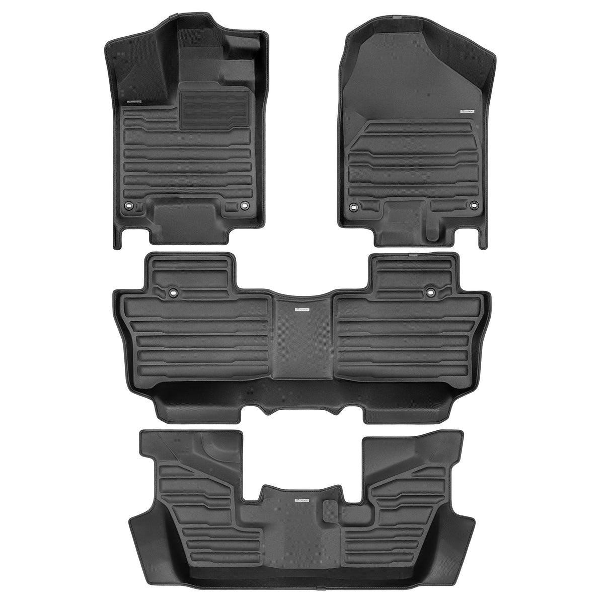 TuxMat Floor Mats (1st, 2nd &amp; 3rd Rows) | Honda Pilot (2016-2022)