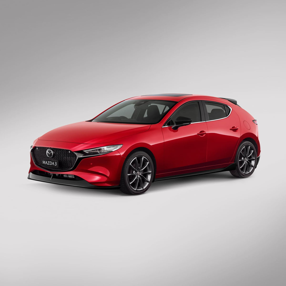 Aero Kit - Front Under Spoiler (Brilliant Black) | Mazda3 Hatchback (2019-2022)