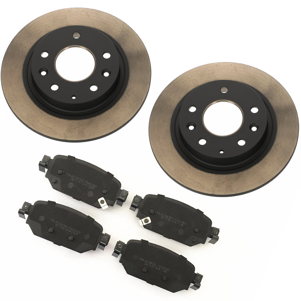 Rear Brake Package: Pads, Rotors &amp; Attachment Kit | Mazda3 Sedan &amp; Hatchback (2017-2018)