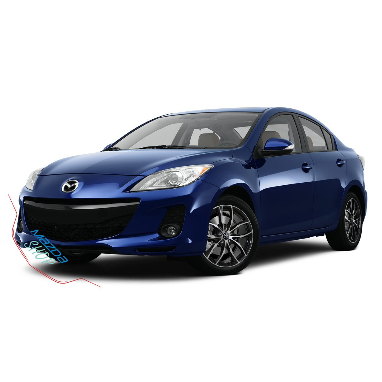 Mazda M011 Alloy Wheel (Gloss Black & Machined Face) - 18"